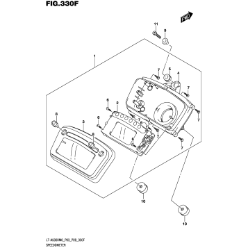 SPEEDOMETER (LT-A500XPM0 P33)