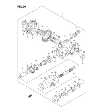 FINAL BEVEL GEAR (REAR)(MODEL K3)