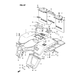 REAR FENDER (MODEL H/J/K/L)