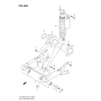 REAR SWINGINGARM (MODEL K6/K7/K8)