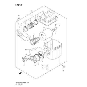 AIR CLEANER (LT-F400FK8/FK9/FUL0)