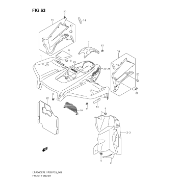 FRONT FENDER (LT-A500XP L1 E33)