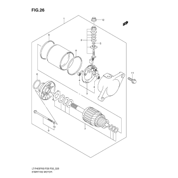 STARTING MOTOR (MODEL K8/K9)