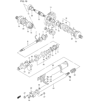 SECONDARY GEAR - PROPELLER SHAFT