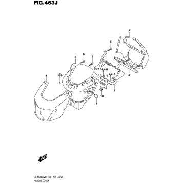 HANDLE COVER (LT-A500XPZM0 P33)