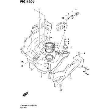 FUEL TANK (LT-A500XPZM0 P33)