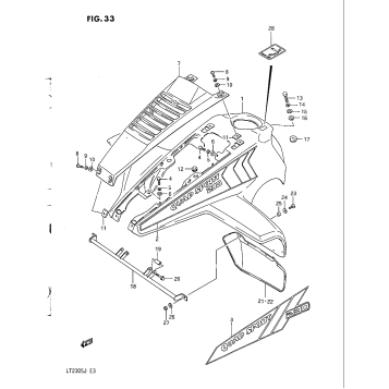 FRONT FENDER (MODEL F/G)