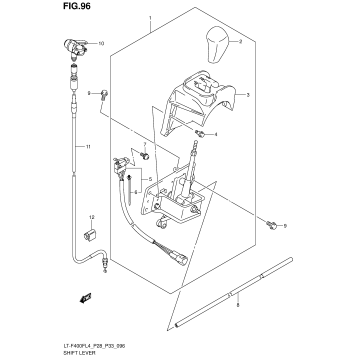 SHIFT LEVER (LT-F400FZL4 P28)