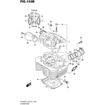 CYLINDER HEAD (LT-A400FL5 P33)