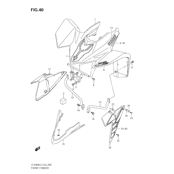 FRONT FENDER (LT-Z400ZL2)