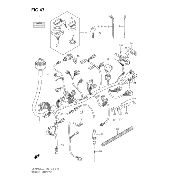 WIRING HARNESS (LT-A500X E33)