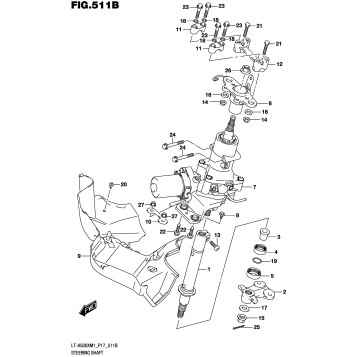 STEERING SHAFT (LT-A500XPM1 P17)