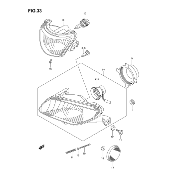 HEADLAMP (MODEL K6 %F.NO.5SAAP41A 67110000)