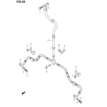 FRONT BRAKE HOSE (MODEL K2/K3/K4/K5)