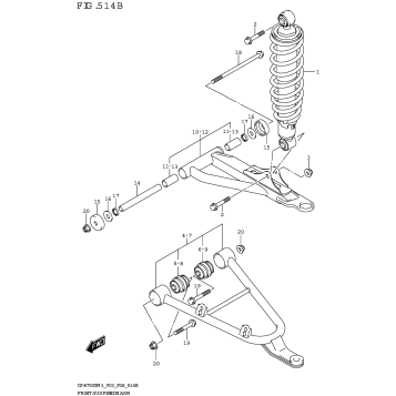 FRONT SUSPENSION ARM (LT-A750XP)