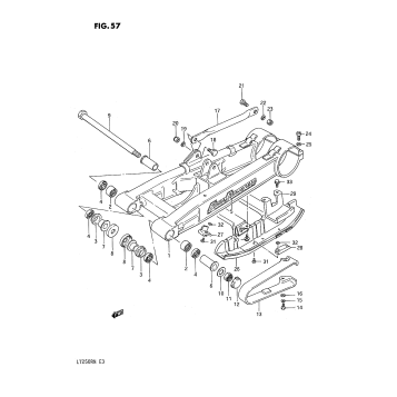 REAR SWINGING ARM (MODEL G)