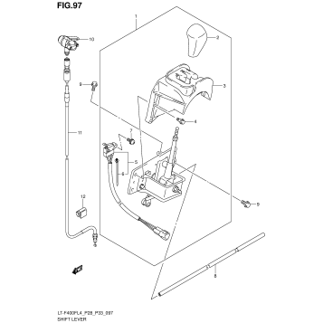 SHIFT LEVER (LT-F400FZL4 P33)