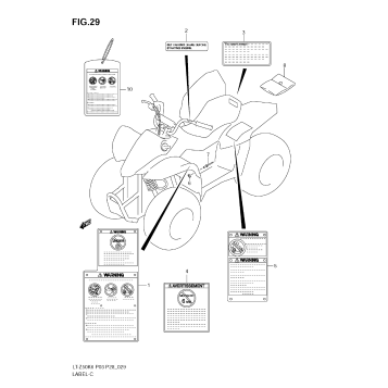 LABEL (MODEL K6/K7/K8)