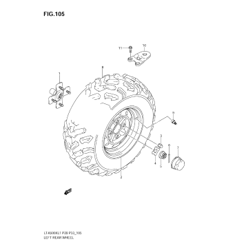 LEFT REAR WHEEL (LT-A500XZ L1 E33)