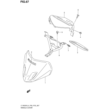 HANDLE COVER (LT-A500XL4 P28)