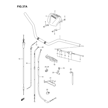 HANDLEBAR (MODEL K5/K6/K7)