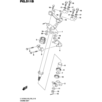 STEERING SHAFT (LT-A750XL9 P28)