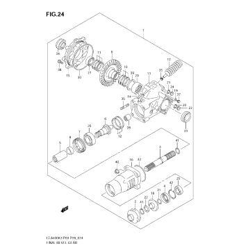 FINAL BEVEL GEAR (REAR)(MODEL K3)