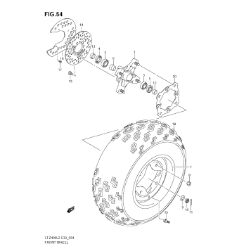 FRONT WHEEL (LT-Z400ZL2)