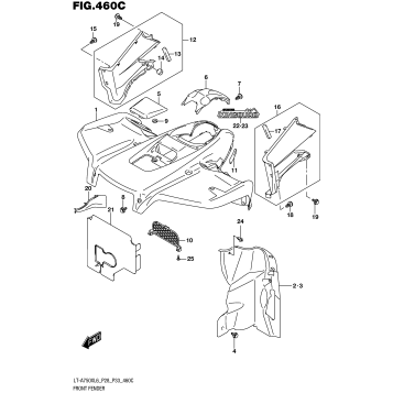 FRONT FENDER (LT-A750XZL6 P33)