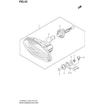 REAR COMBINATION LAMP (LT-A500XL4 P33)