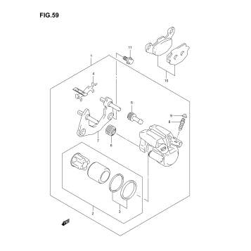 REAR CALIPER (MODEL K4)