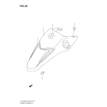 CENTER FENDER (MODEL K6)