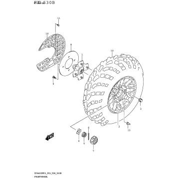 FRONT WHEEL (LT-A400FZ)