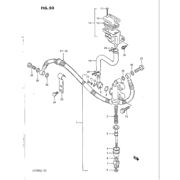 REAR MASTER CYLINDER (MODEL G/H/J)