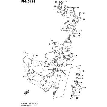 STEERING SHAFT (LT-A500XPZL9 P33)