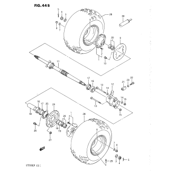 REAR WHEEL (MODEL L/M/N/P)