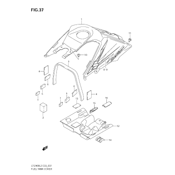 FUEL TANK COVER (LT-Z400L2)