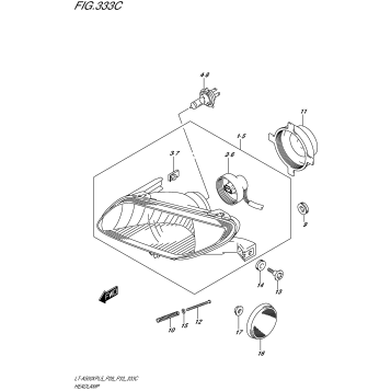 HEADLAMP (LT-A500XPZL5 P28)
