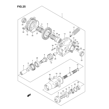 FINAL BEVEL GEAR (REAR)(MODEL K3)