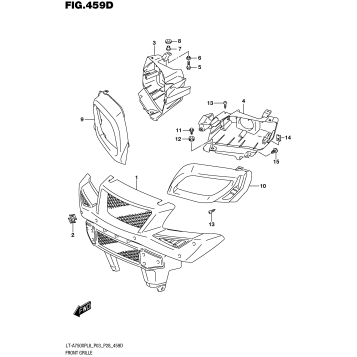 FRONT GRILLE (LT-A750XPBL8 P03)
