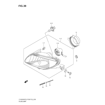 HEADLAMP (LT-A500XPL2 E33)