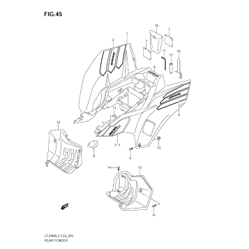 REAR FENDER (LT-Z400ZL2)