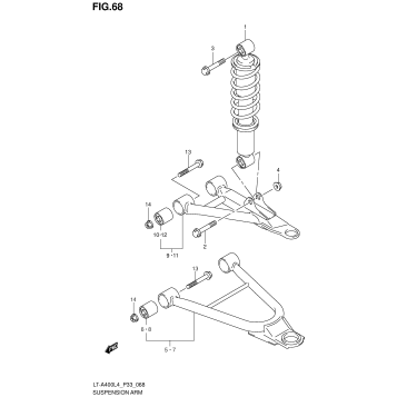 SUSPENSION ARM (LT-A400ZL4 P33)