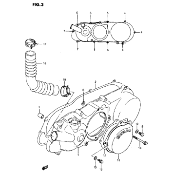 CRANKCASE LEFT COVER