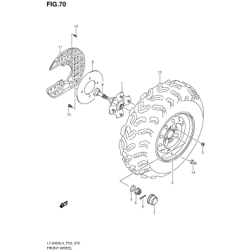 FRONT WHEEL (LT-A400ZL4 P33)