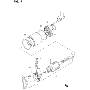 STARTING MOTOR (MODEL V/W/X)