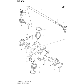 STEERING KNUCKLE (LT-A400FL4 P33)
