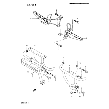 FOOTREST (MODEL K/L/M/N/P)