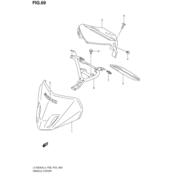 HANDLE COVER (LT-A500XZL4 P28)
