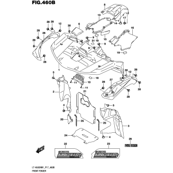 FRONT FENDER (LT-A500XPM1 P17)
